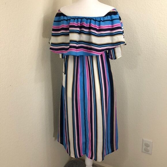 Spirit of Grace Striped Off The Shoulder Dress Size S NWT - Picture 5 of 7